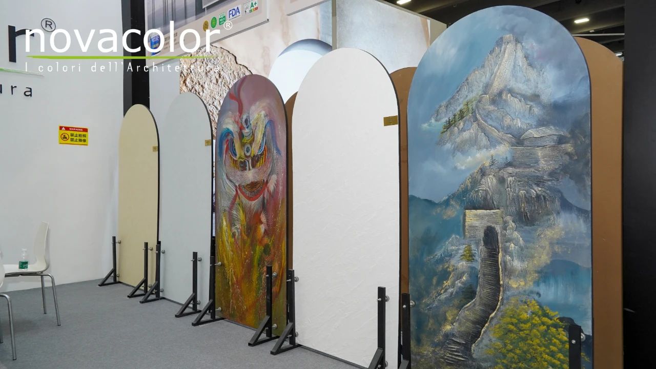广州建博会巴德士×Novacolor联合展区现场照片