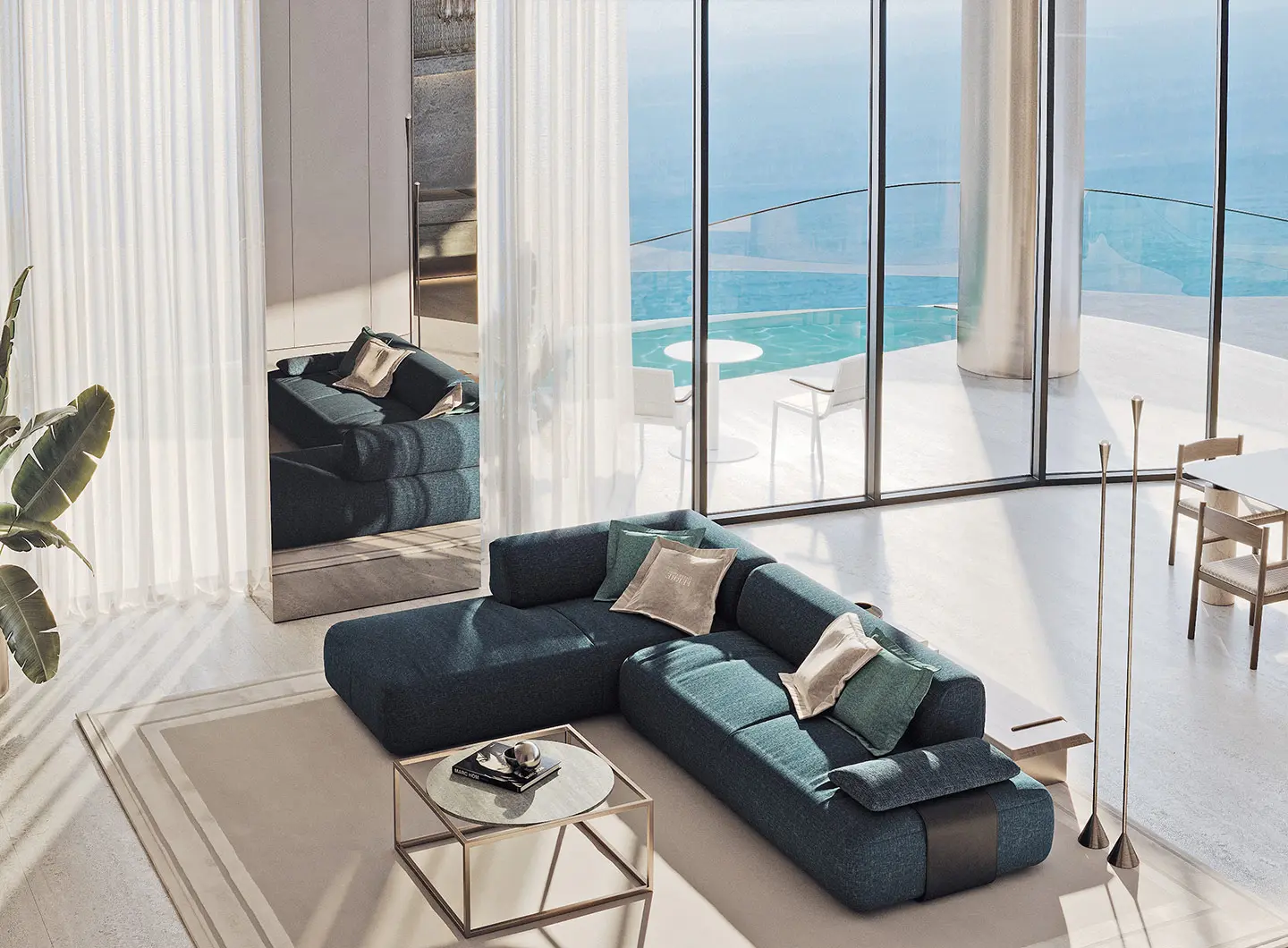 Armani Beach Residences 或 Etro Residences Istanbul 等时尚品牌住宅效果图