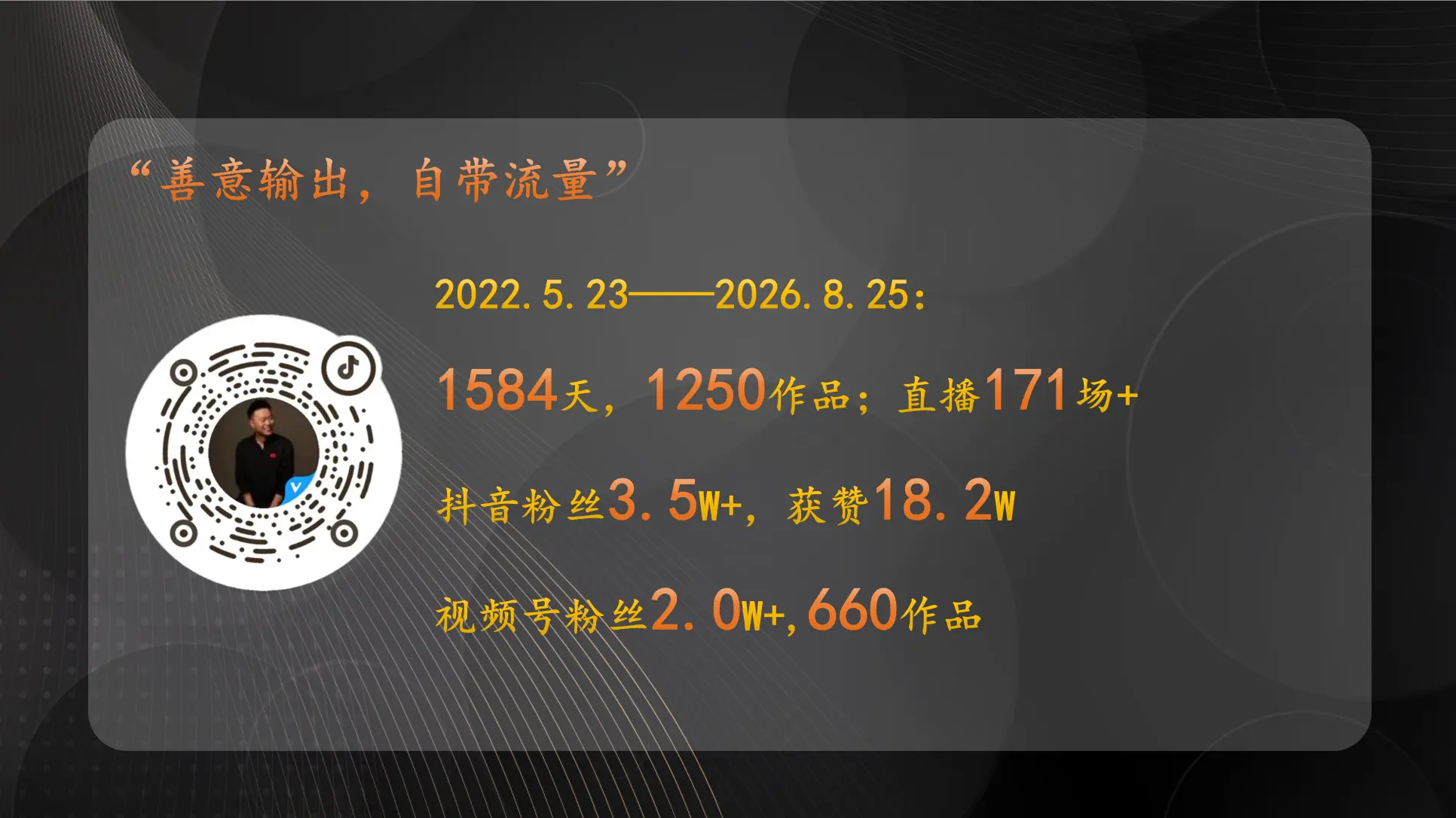 [演讲尾声，赵志强把手机号背后的抖音签名念给全场：既然选择了刷墙，我就选择刷一辈子，2026年8月26日，浙江省杭州市滨江区，华东艺术涂装网]